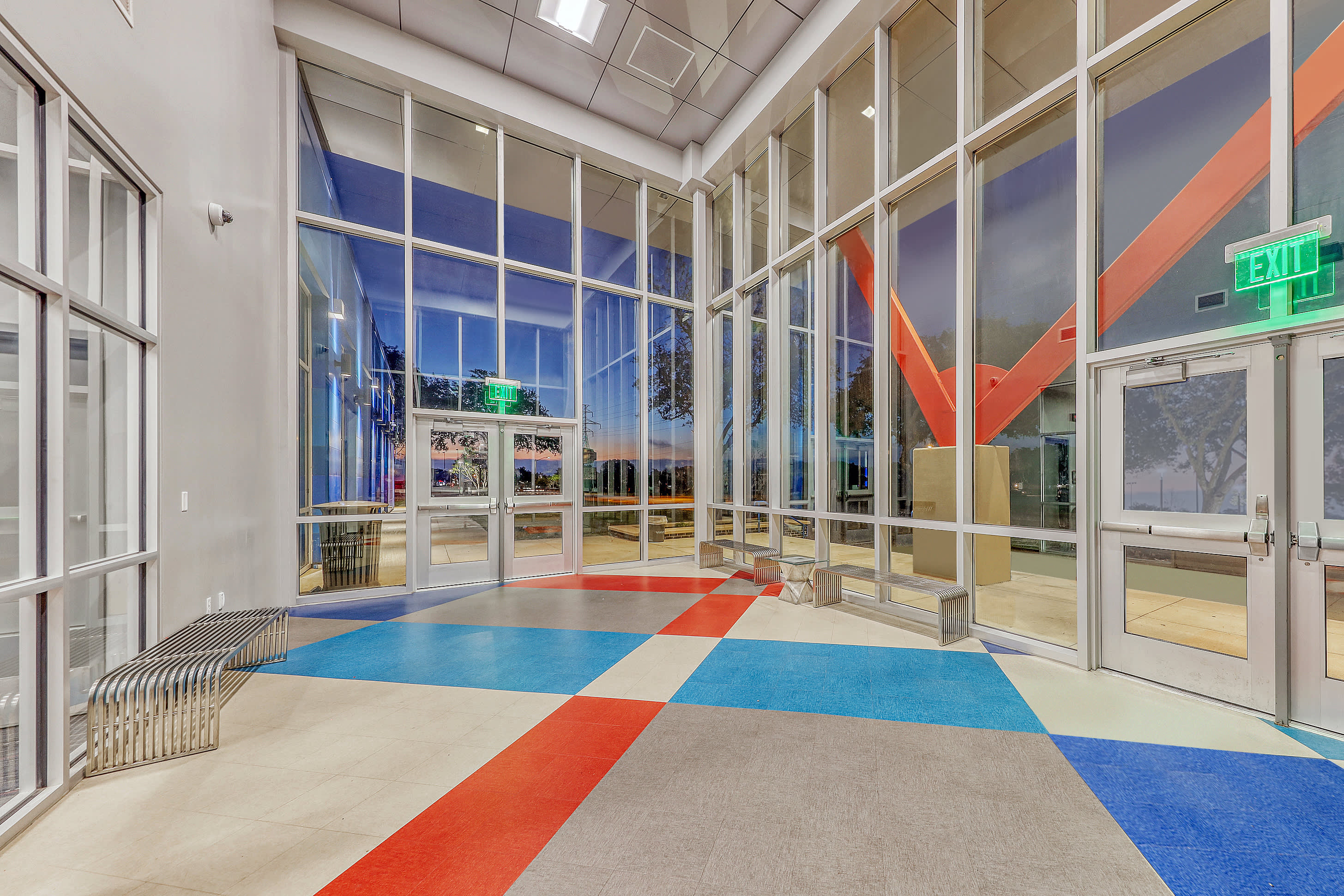 enhancements to the courtyard along with remodeled classrooms and